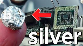 how to BGA chip silver recovery Circuit IC silver extraction