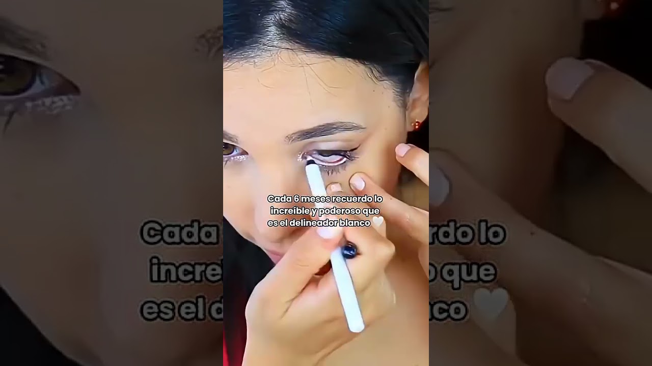 Delineador blanco supera delineador negro 🤍