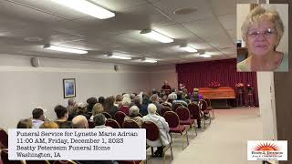 Funeral Service for Lynette Adrian