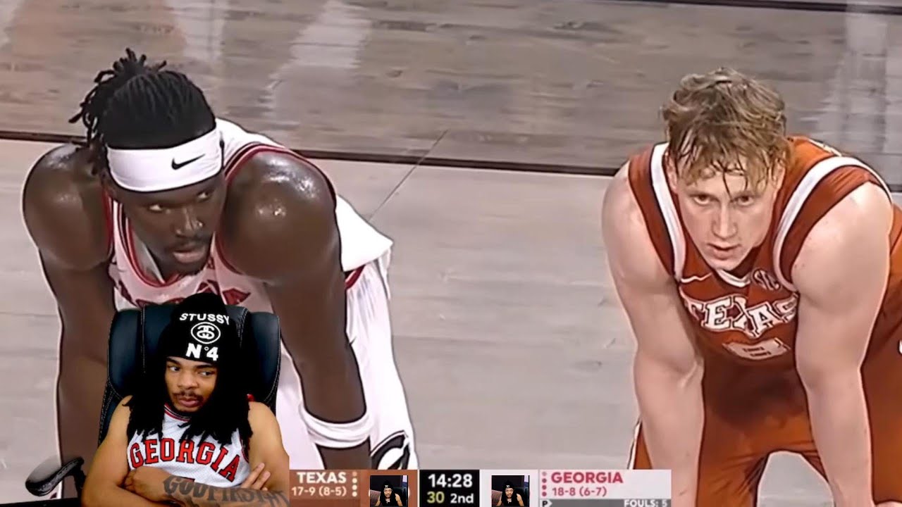 THEY ARE LITTLE!! Georgia vs Texas College Basketball (reaction)