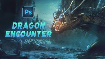 Creating a DRAGON ENCOUNTER in Photoshop - Photo manipulation Tutorial