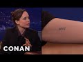 Ellen Page Has Kristen Wiig’s Name Tattooed On Her Bicep  - CONAN on TBS