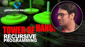 Data structures using C - Tower of hanoi recursive programming