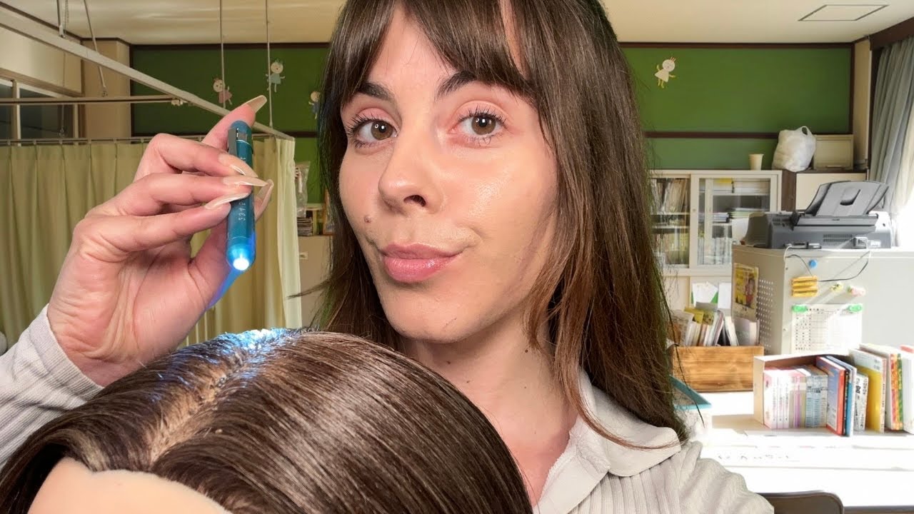 ASMR School Nurse Roleplay 🩺🦋📚 (Lice Check, skipping class, medical exam, personal attention)