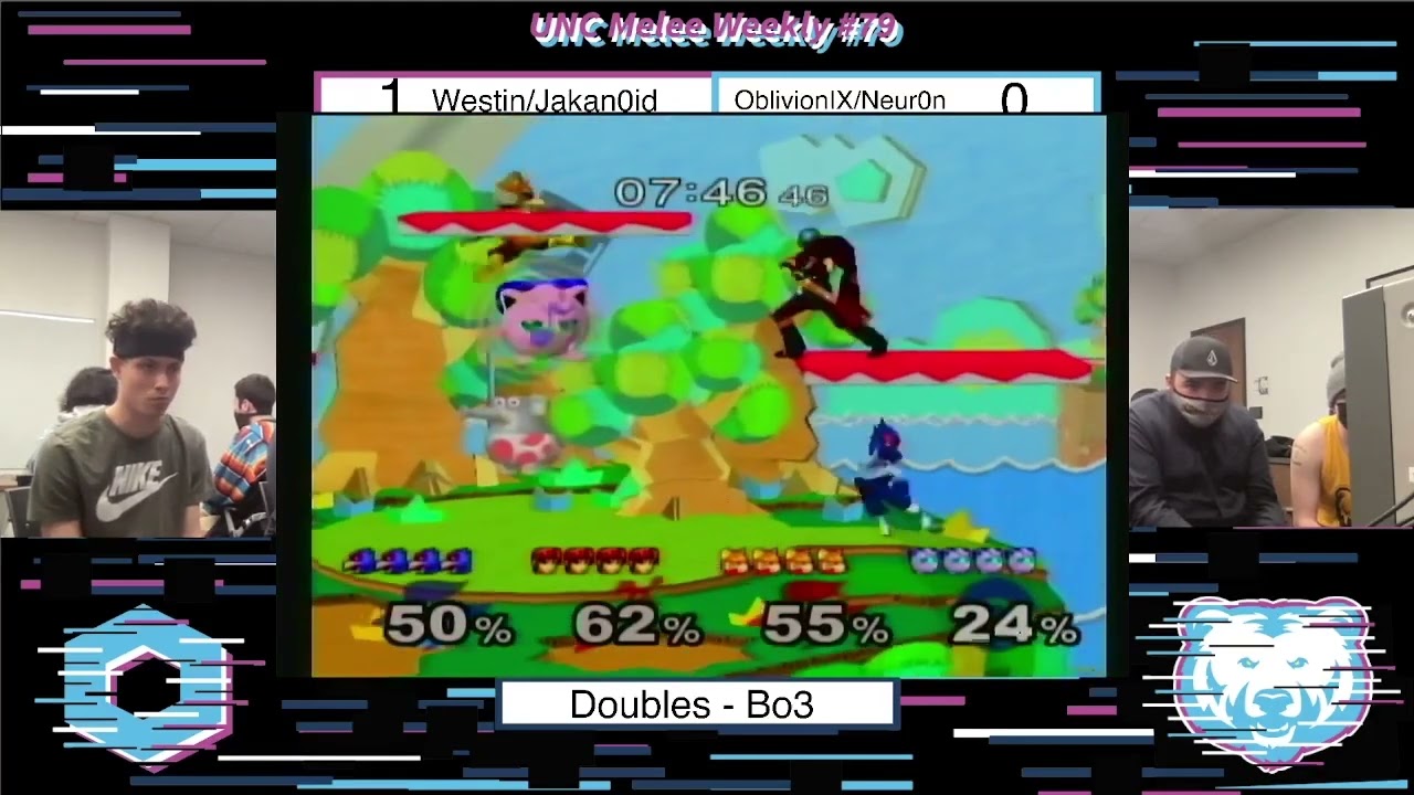 UNC Weekly #79 - SpaceCowboy/Jakan0id (Blue Team) vs. OblivionIX/Neur0n (Red Team) - Melee Doubles