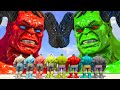 Red Hulk Lucifer Spread Wings Beats Team Hulk Incredible - What If
