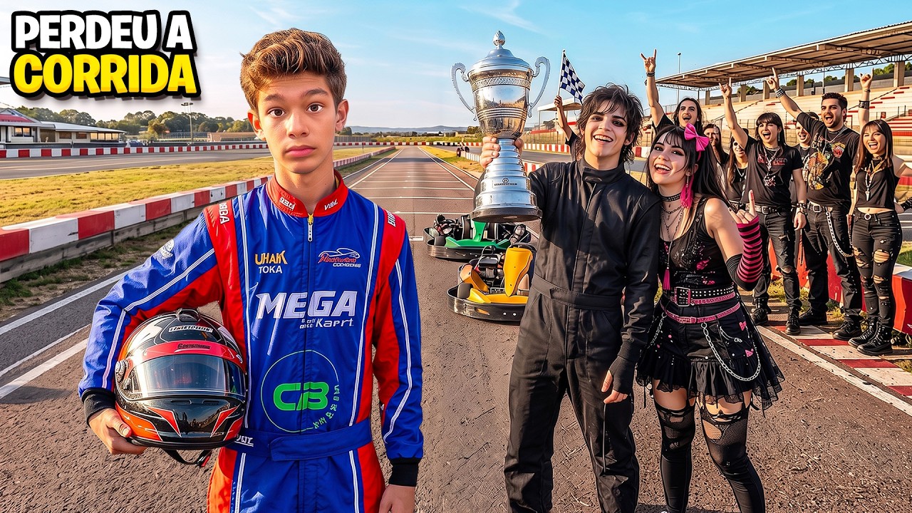 ele FOI impressionar essa GAROTA e acabou PERDENDO a CORRIDA de KART