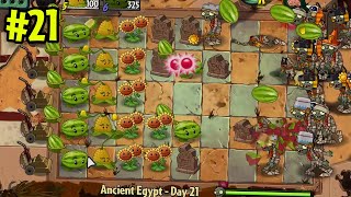 Ancient Egypt - Day 21 Pc Hardest Difficulty - Plants Vs Zombies 2 Gardendless