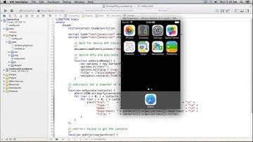 Free Phonegap Tutorial for iOS & Android Tutorial 22 - Get Organization Details of all Contacts