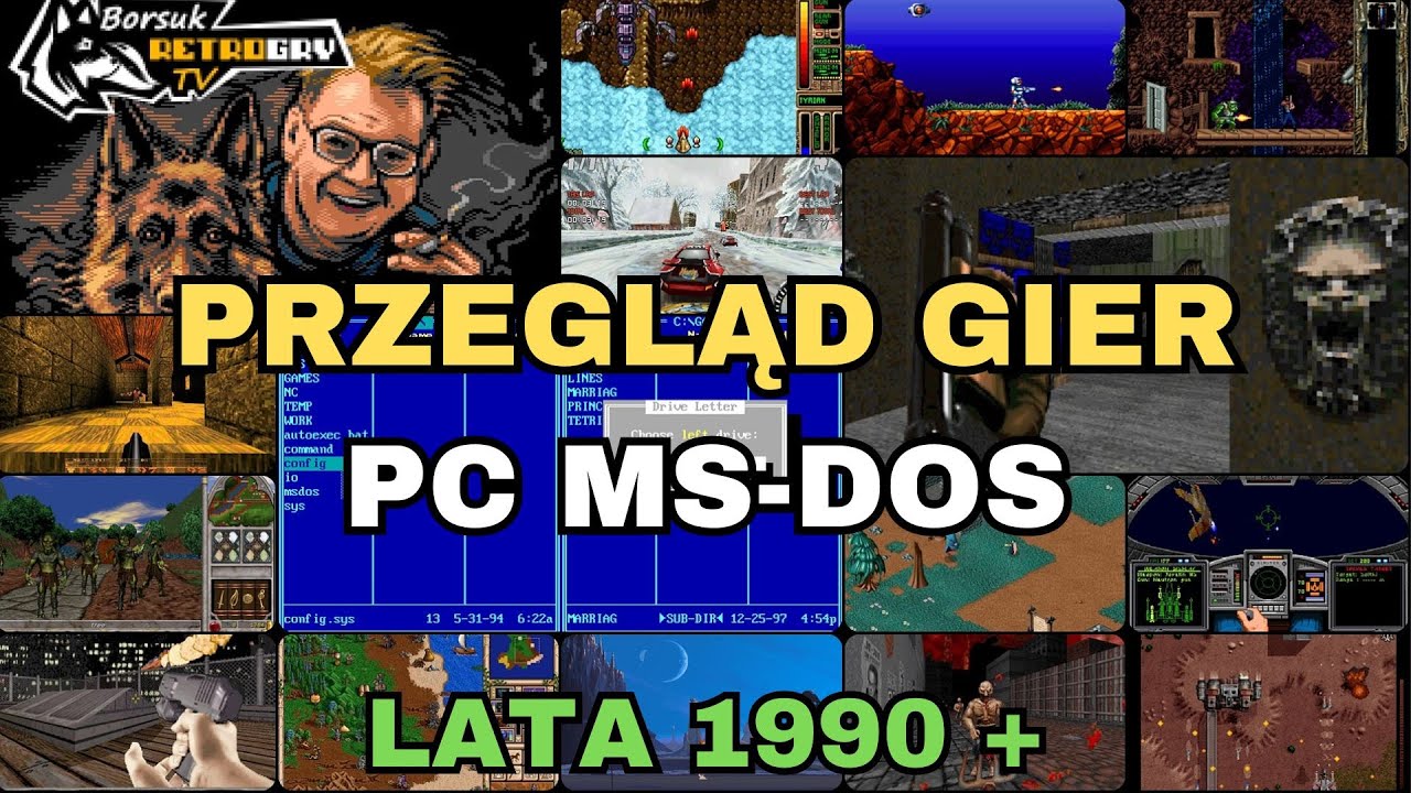 Borsuk Retro Gry TV: PC DOS - Wielki Przegląd Gier #25 (klasyka i nie tylko!)