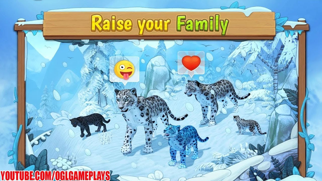Snow Leopard Family Sim Online Gameplay (Android iOS) - YouTube