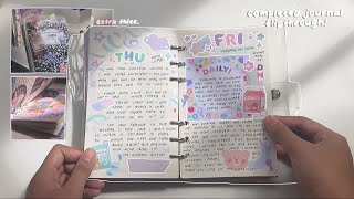creative journal flipthrough 🤍 a look into my THICC completed binder 😌🌷