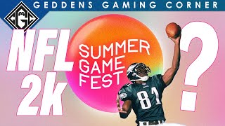 NFL 2k "SIM" to be Announced at Summer Game Fest 2024 June 7?