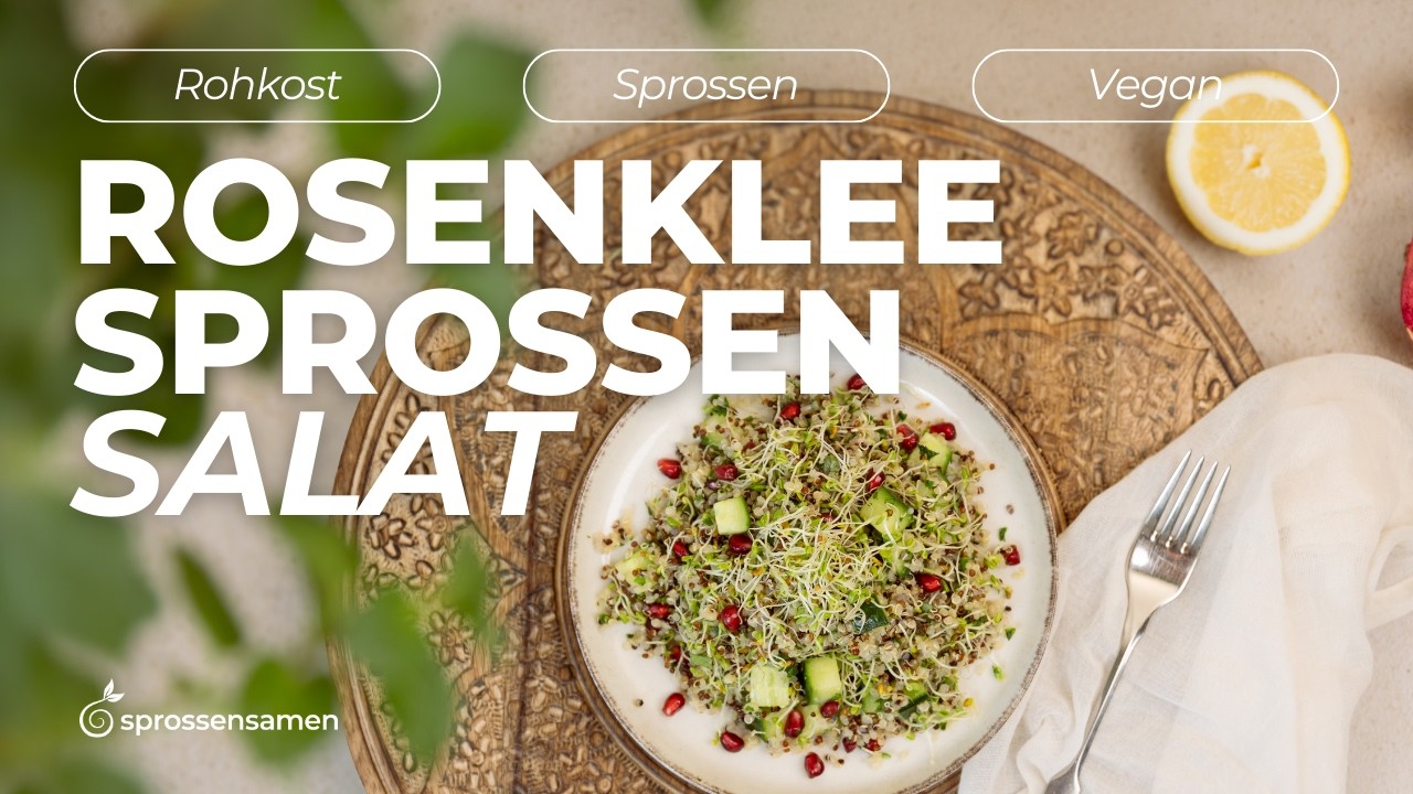 Strahlend schön altern – mit Rosenkleesprossen