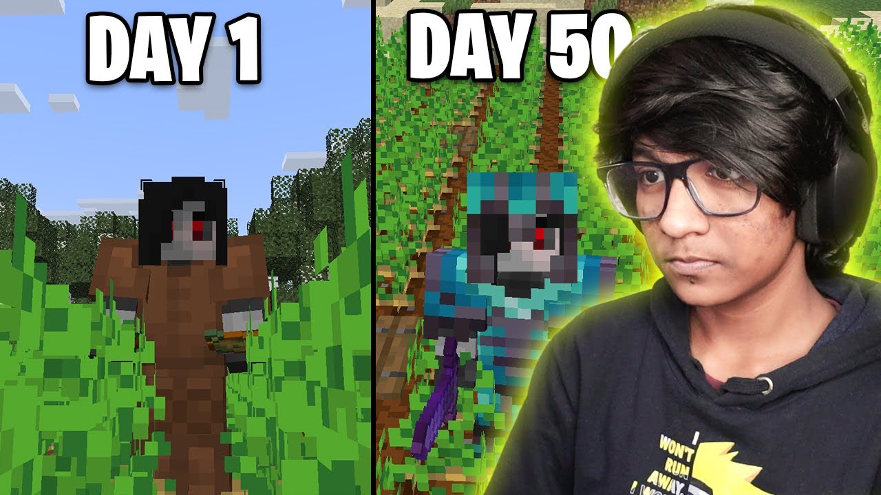 I Survived 50 Days in this Minecraft World || Survival Series Ep #1 to #3