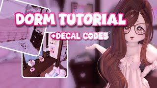 DORM TUTORIAL! (kinda) How I made my Dorm // Royale High