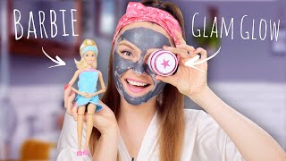 Barbie & GlamGlow | Распаковка куклы и обзор косметики