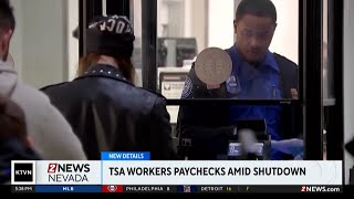 Transportation Security Administration workers will receive only a portion of their next paycheck