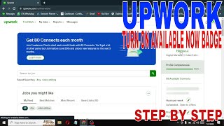 ✅  How To Turn On Available Now Badge On Upwork 🔴