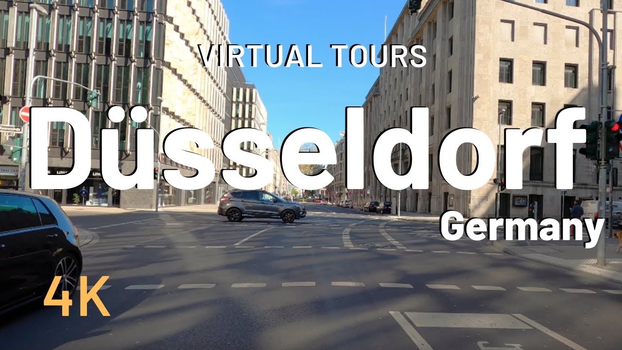 New DUSSELDORF driving virtual tour 🇩🇪 Germany 4K Video Tour