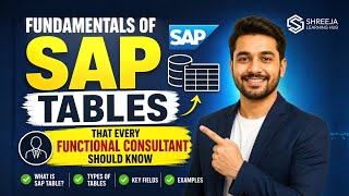 Fundamentals of SAP Tables That Every Functional Consultant Should Know | By Shreeja Learning Hub