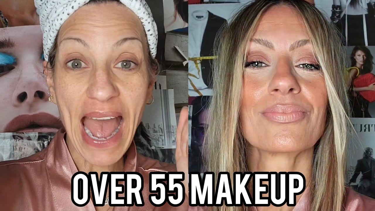 OVER 50 Makeup tutorial!! Makeup ideas for women over 50 (with milk makeup )