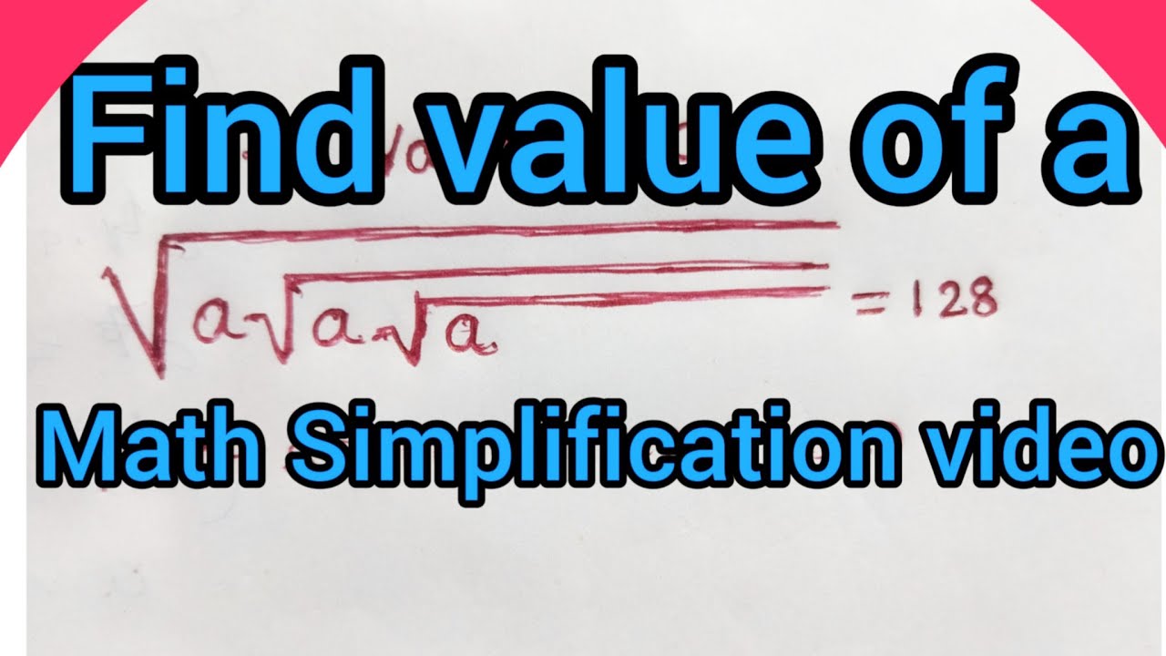 Maths Simplification Video for Class 8,9,10 - YouTube
