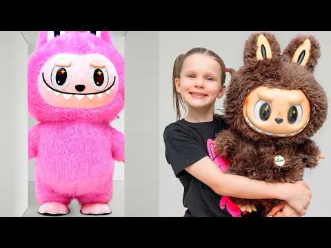 Labubu Dolls Playtime | Dasha and Stephi Want the Same Toys and Play Together