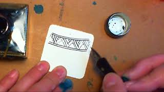 Inktober Tangles Day 19 - Hibred