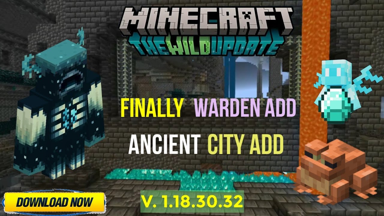 Minecraft Pocket Edition 1.18.30.32 New Beta Version Release Warden Added Ancient City Addedd