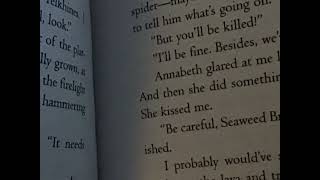 Percy and Annabeth first kiss moment
