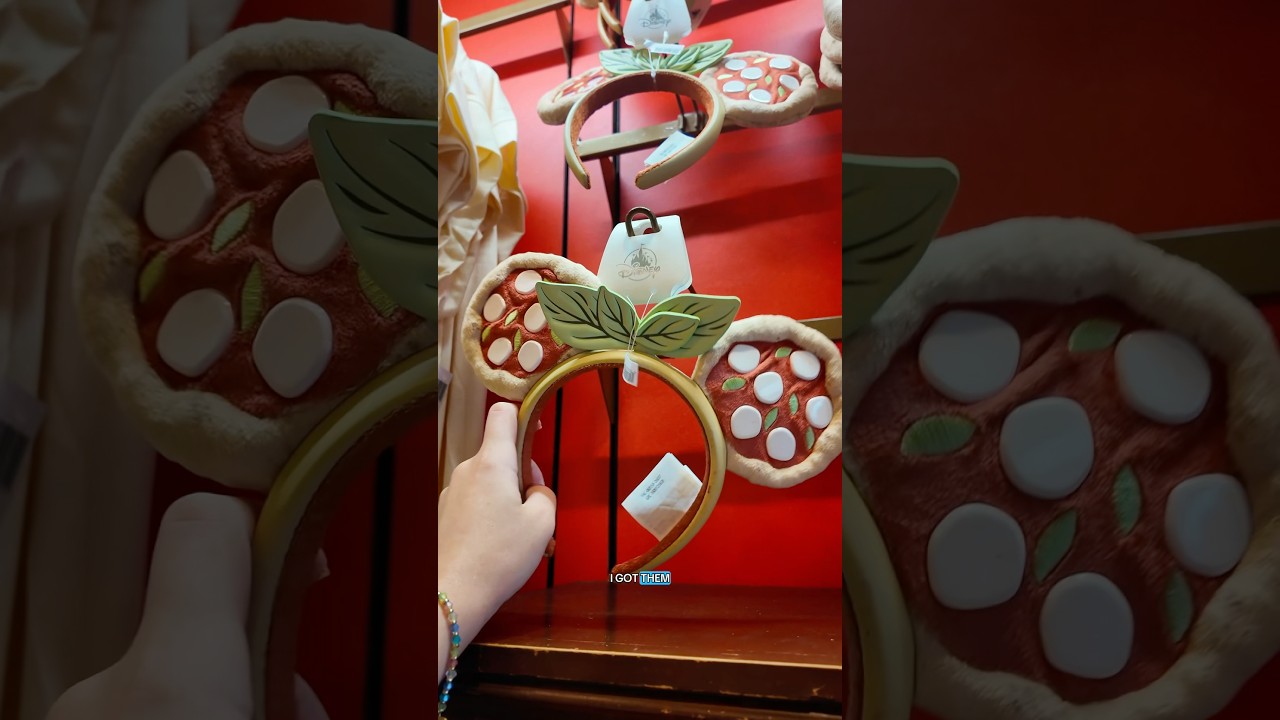 NEW Pizza Minnie Ears in EPCOT!🍕🌐✨#disney #disneymerch #disneyparks #epcot #waltdisneyworld