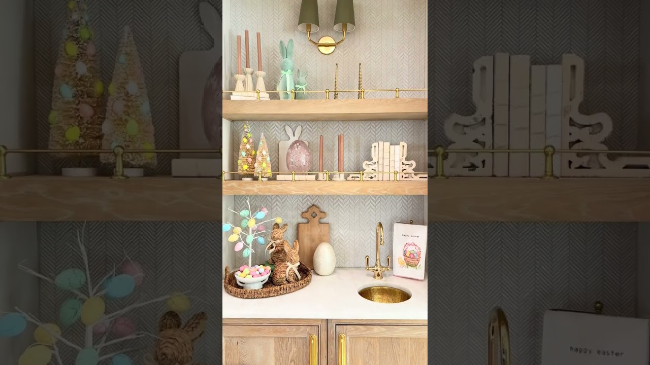 Whimsical Easter Shelf Styling! Love how these turned out! 🥰: 