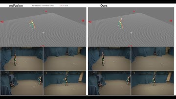Fusing Wearable IMUs with Multi-View Images for Human Pose Estimation: A Geometric Approach