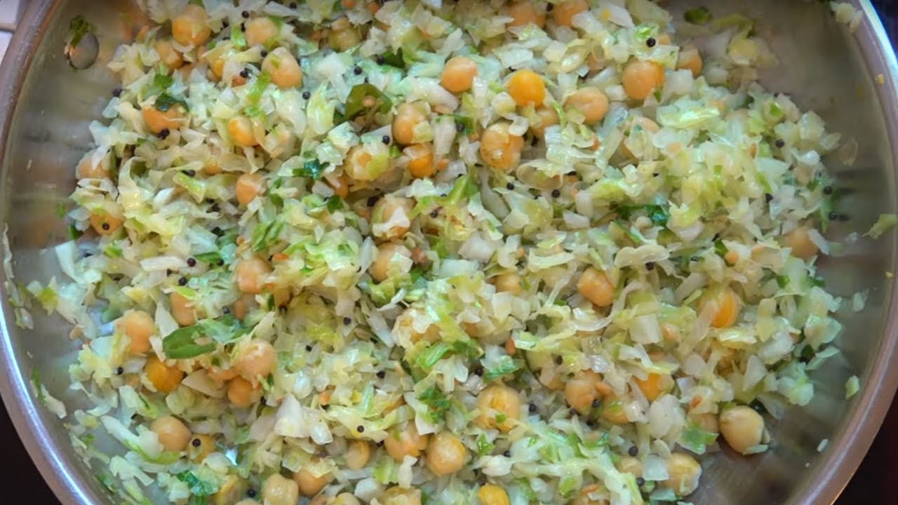 Cabbage Poriyal Recipe South Indian Cabbage Stir Fry Recipe YouTube