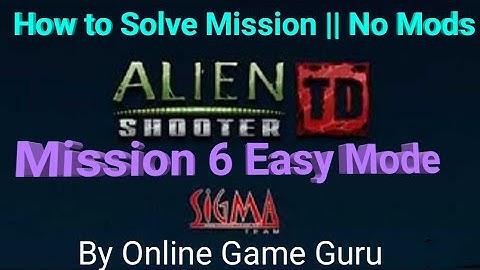Alien Shooter TD - WALKTHROUGH - MISSION 6 Easy  MODE By Online Game Guru | Android Game