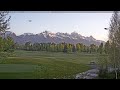 Teton time Lapse of sunrise viewed from Teton Pines golf course on May 25, 2026