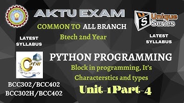 U1P4 | PYTHON PROGRAMMING BTECH 2ND YEAR One shot | AKTU | Latest Syllabus |Civil Mantraa All Branch