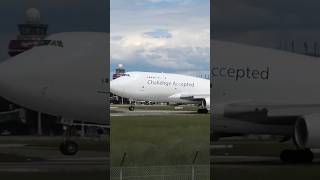 👀🥰 Challenge Queen Takeoff at HAJ #aviationlove #planespotting #jumbo