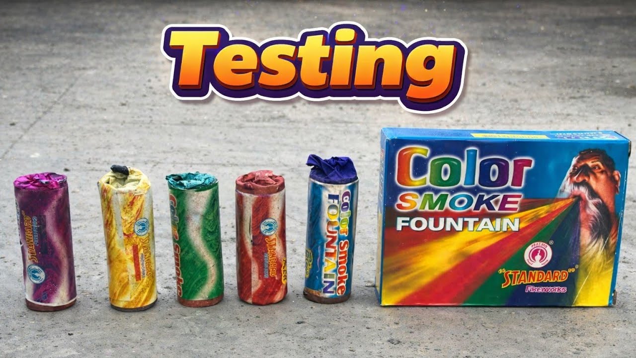 Тестирование цветного дымового фонтана на Холи 🔥 | Реальный тест дыма | Лучшие товары для Холи 2026