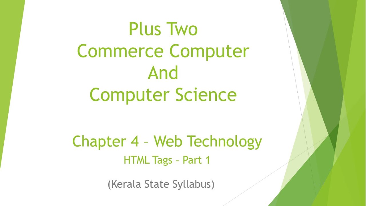 Plus Two | Commerce Computer | Computer Science | Chapter 4 - Web ...