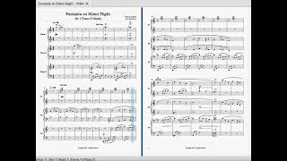 Fantasia on Silent Night - 1 Piano 6 Hands