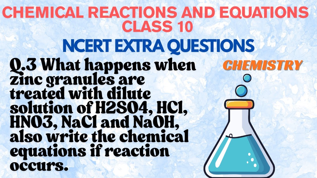 What happens when zinc granules are treated with dilute solution of