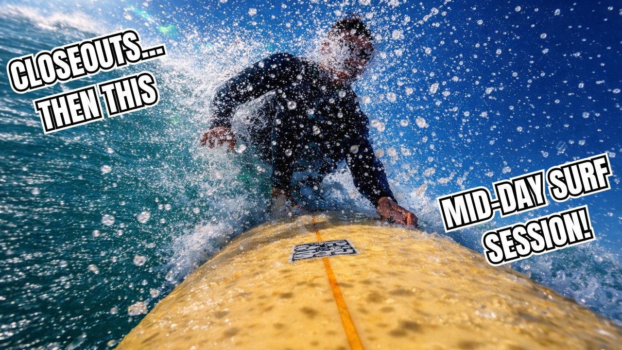 Mid-day Surf Session | Almost All Closeouts… Then This