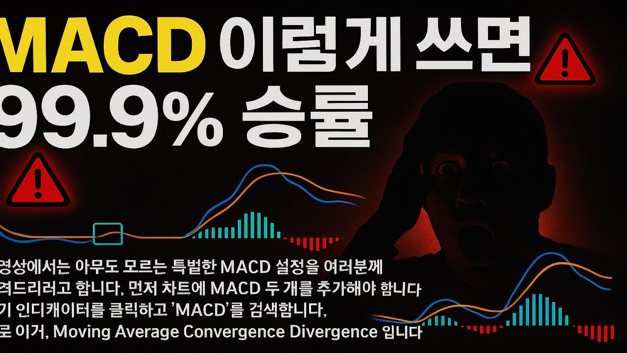 MACD 이렇게 쓰면 99.9% 승률로 바뀝니다!