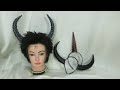 角カチューシャの作り方(悪魔風、鬼風) - Horn headband tutorial