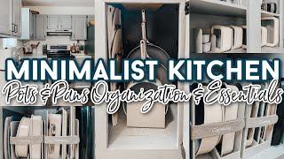 How To Organize Pots & Pans & Minimalist Kitchen Essentials | Caraway Cookware & Storage Review