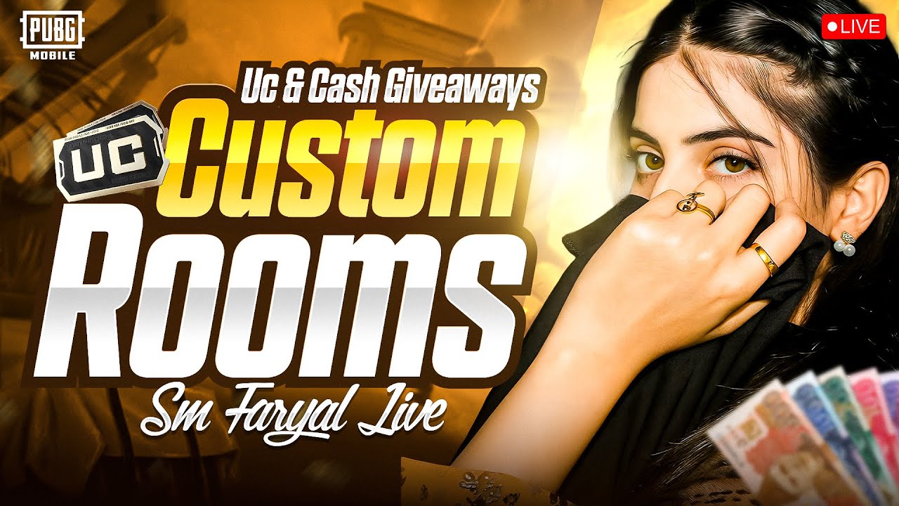PUBG MOBILE LIVE CUSTOM ROOMS UC & ROYAL PASS GIVEAWAYS 🎁💸