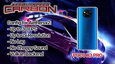 Settingan Terbaik NEED FOR SPEED CARBON PLAYSTATION 2 Di Poco X3 Pro AETHERSX2 PLAYSTORE