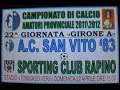 Amatori: A.C. San Vito &#39;83 - A.S.D. Sporting Club Rapino Calcio 2-1 del 22/04/2012